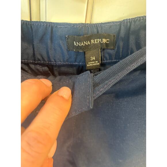 Men's Banana Republic Lightweight Navy Blue Flat Front Shorts Size 34 - Picture 3 of 4